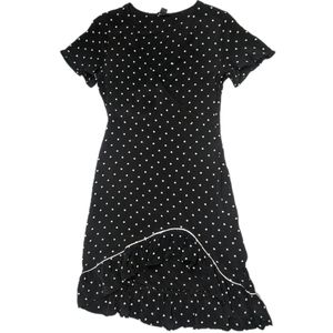 Ruffled Polkadot Monki dress size 36 EUC